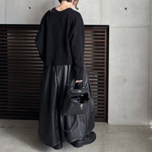 画像をギャラリービューアに読み込む, 【2025AW PRE ORDER】ECO LEATHER SKIRT PANTS
