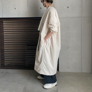 LOHEN バックタック中綿コート　ホワイト LOHEN バックタック中綿コートホワイト