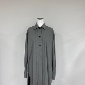 【再販】ステンカラーロングシャツ