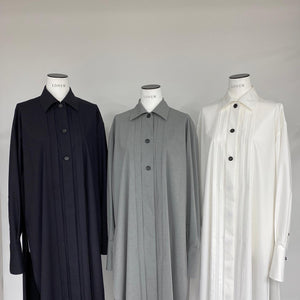 【再販】ステンカラーロングシャツ
