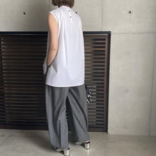 画像をギャラリービューアに読み込む, 【2023MS予約販売商品】スタンドカラースリーブレスカットソー
