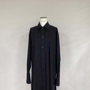 【再販】ステンカラーロングシャツ