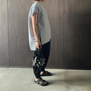 2023SS予約販売商品】トリコットピケギャザースリーブブラウス – LOHEN 