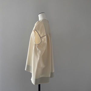 2023SS予約販売商品】トリコットピケギャザースリーブブラウス – LOHEN 